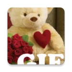 teddy bears gif android application logo